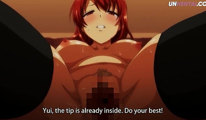 Redhead schoolgirl licked and dicked down hardcore in a hentai