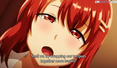 Redhead schoolgirl licked and dicked down hardcore in a hentai