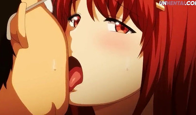 Redhead schoolgirl licked and dicked down hardcore in a hentai