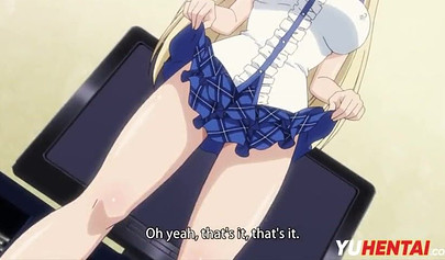 Hentai of a beautiful blonde teen covered in jizz after hardcore pounding