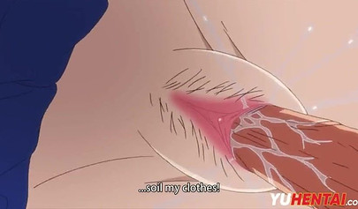 Hentai of a beautiful blonde teen covered in jizz after hardcore pounding