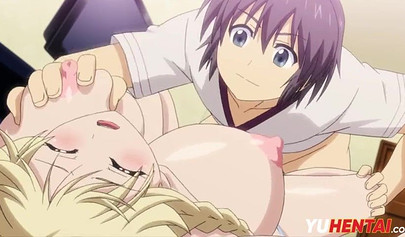 Hentai of a beautiful blonde teen covered in jizz after hardcore pounding