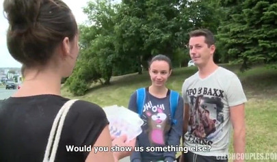 Adorable nubile schoolgirls suck and fuck like real whores in the woods