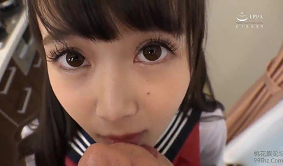 After school fondling for an adorable Japanese teen schoolgirl that loves it