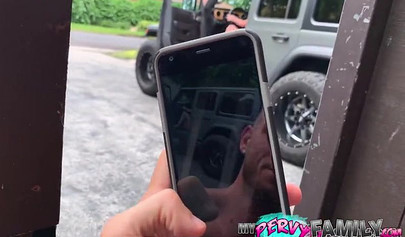 Suction and some rough banging for a perverted and bratty teen stepsister