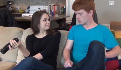 Petite brunette teen eats nasty cum after getting fucked like a hoe