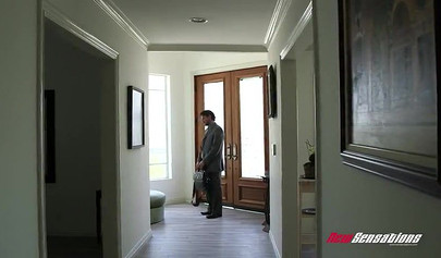 Adorable blonde teen blows a dude before stuffing his cock inside her