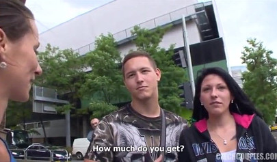 Real alpha chad fucks two 18 year old babes in public space