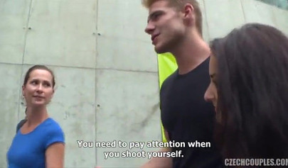 Real alpha chad fucks two 18 year old babes in public space