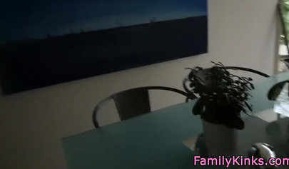 Amateur nubile hooks up with stepbrother and tastes his yummy thick cum