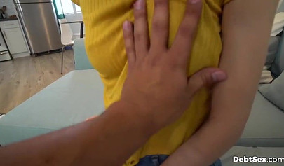 Tiny petite teen slobbers over a BBC and lets it plow her