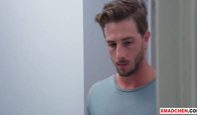 Stunning 18 year old chicks work hard to please a massive penis