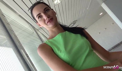 Nubile gets paid to expose herself in public and to get fucked