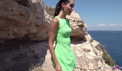 Nubile gets paid to expose herself in public and to get fucked