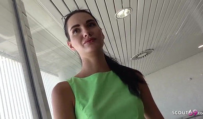 Nubile gets paid to expose herself in public and to get fucked