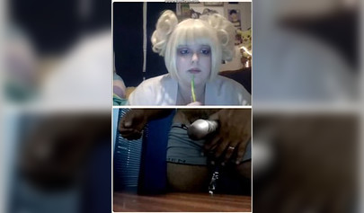 Dude jerking off with teens reacting on the webcam in compilation video