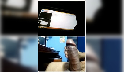 Dude jerking off with teens reacting on the webcam in compilation video