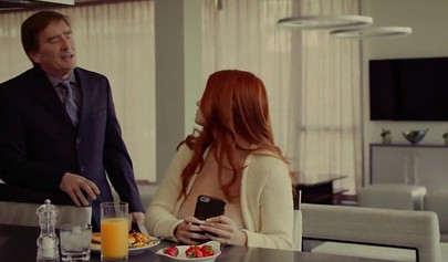 Redhead thick teen is hungry for cock so she finds a BBC