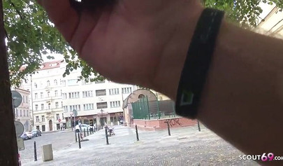 Petite nubile services a penis by sucking on it and banging it