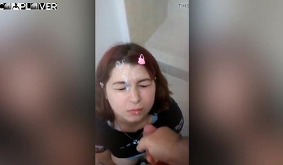 Facial compilation for young teen babes that love to feel warm cum