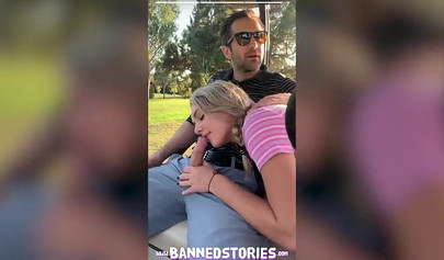 Young hottie teases with big natural tits and gets hammered hard