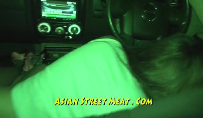 Kinky Asian teenie swallows a monster boner before vigorous drilling