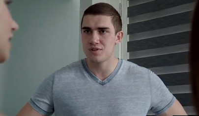 Voluptuous teen girls love being perverted and fucking in a threesome together