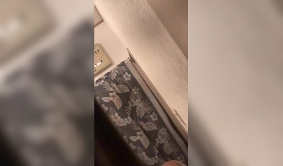 Voluptuous Asian teen wipes her wet naked body after the shower