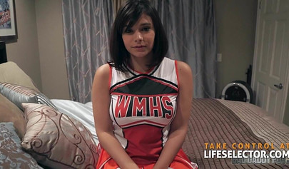 Mesmerizing teen sucks the cock and fucks in her pussy