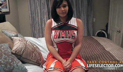 Mesmerizing teen sucks the cock and fucks in her pussy