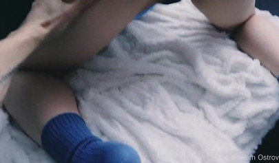 Mesmerizing teen with deer horns sucks the cock and fucks from behind