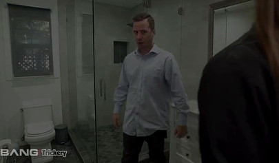 Delectable teen loves to be all covered in cum after she fucks