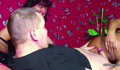 Mesmerizing teen is a little slut for this perverted older couple