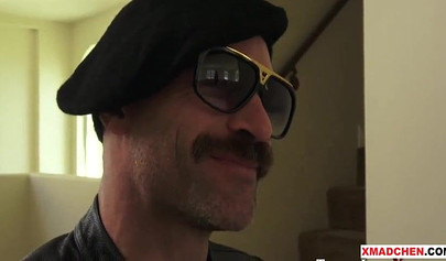 Voluptuous teen choked and abused while the older man fucks her