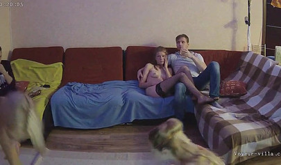 Teen sluts with big boobs hang out naked with their friend