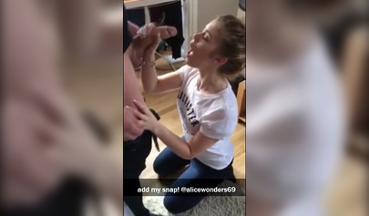 Compilation of teenage chicks sucking on cocks and receiving warm sticky loads