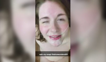 Compilation of teenage chicks sucking on cocks and receiving warm sticky loads