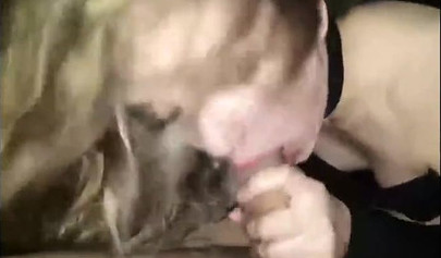 Excellent cock suction from a promiscuous teen that enjoys slobbering over cocks