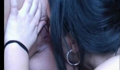 Hungarian chubby teenage lesbians pleasing their wet snatches by licking them dry