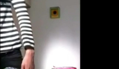 Sensual shower and elegant wiping for a pretty and thick teen babe