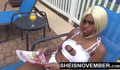 Wicked ebony girl fucks as she learns more about sex