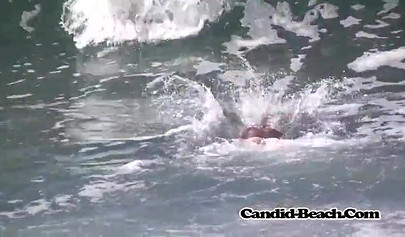 The beach is full of voluptuous naked bitches who want to fuck