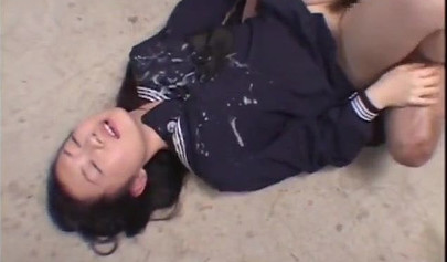 Sensual Asian whore is gangbanged and facialized by many men