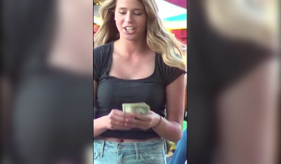 Sluty teen girls show their small boobs on a beach