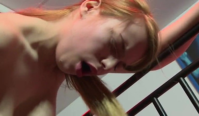 Tantalizing babe in stockings is her daddy's good little girl