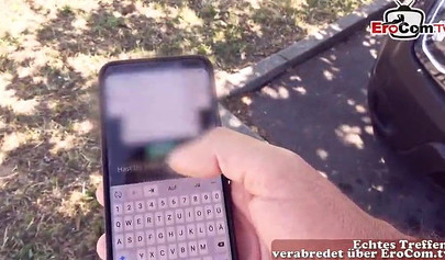 Tattooed babe with big boobs fucks in a car and outdoor