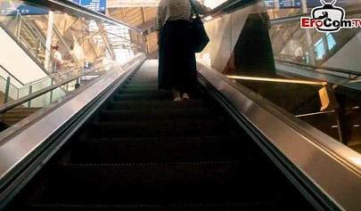 Sensual girl sucks a cock and fucks with an older guy