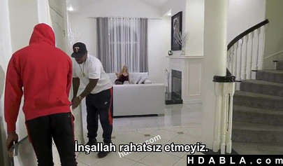 Mother and her stepdaughter are both happy to ride big black cocks