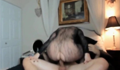 Big tits teen is riding a huge schlong before doggy style drilling