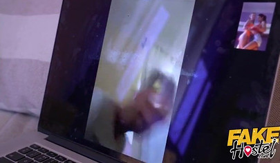 Young babes are enjoying a hard pussy drilling in a threesome